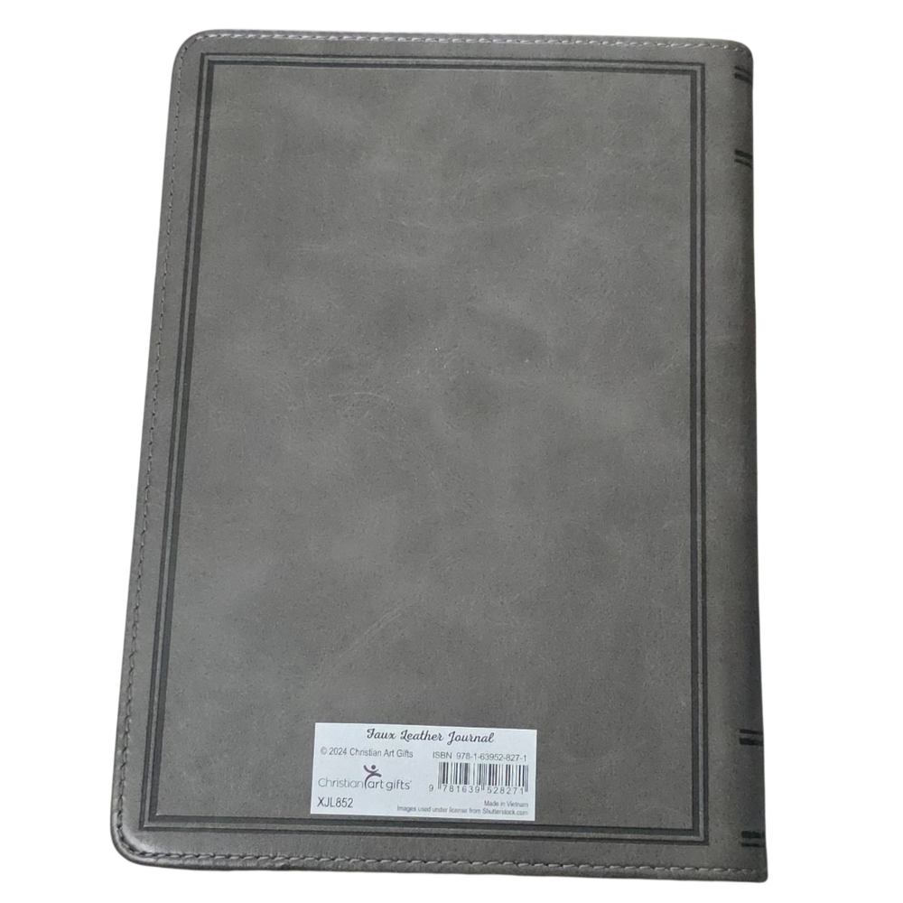 Embossed FAUX Leather Zip Journal - Picture 2 of 9